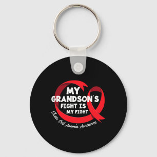 My Grandson's Fight Is My Fight Sickle Cell Anaemi Key Ring