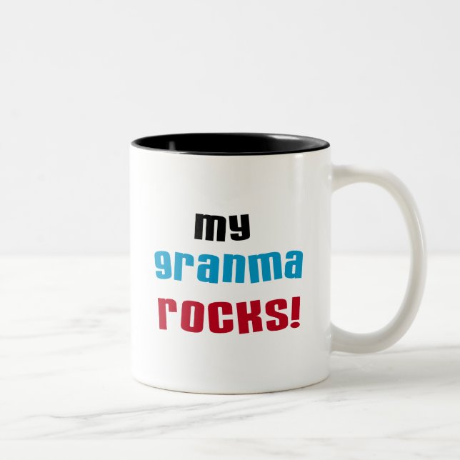 My Granma Rocks T shirts and Gifts Two-Tone Coffee Mug (Right)