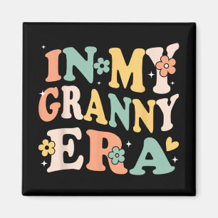 My Granny Era Funny Sarcastic Groovy Retro Mothers Magnet