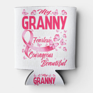 My Granny Pink Ribbon Warrior Breast Cancer Can Cooler