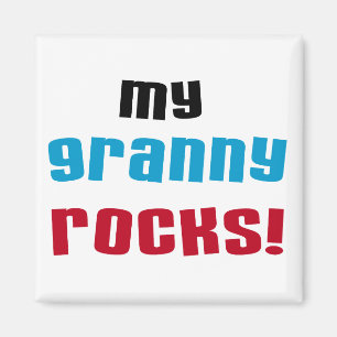 My Granny Rocks T shirts and Gifts Magnet