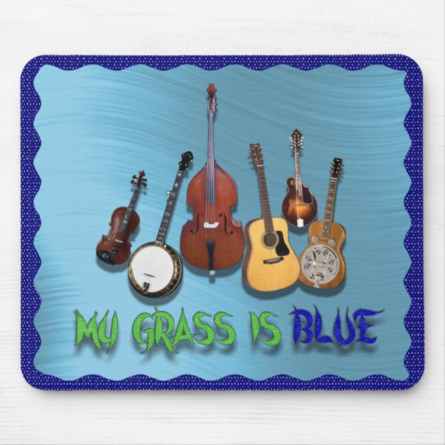 MY GRASS IS BLUE-MOUSEPAD MOUSE MAT (Front)