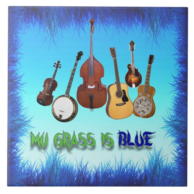 MY GRASS IS BLUE TILE (Front)