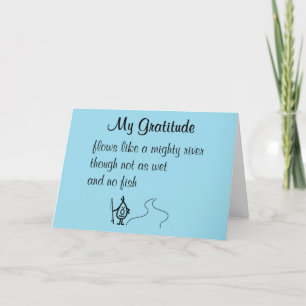 My Gratitude A Funny Thank You Poem Card
