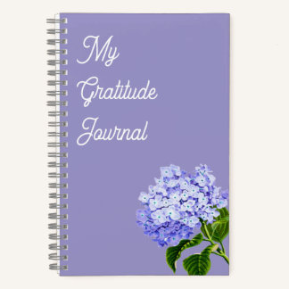 My Gratitude Journal | Hydrangea Spiral Notebook