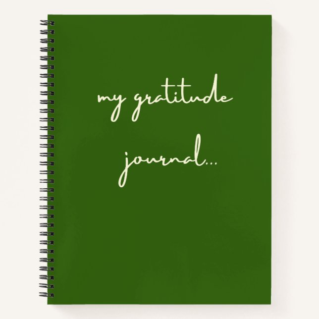 my gratitude journal Notebook (Front)