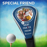 My Great Friend Personalised Photo * Golf Head Cover<br><div class="desc">What a lovely and fun way to cheer her on the course -- and, yes, of course, she loves to party (sometimes) With tee and ball -- photo -- it will make her day. Personalise with a valued photograph that tells the story of your friendship. This is a wonderful gift...</div>
