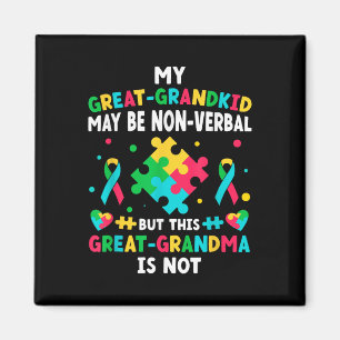 My Great-grandkid Autism Great Grandma Autism Magnet