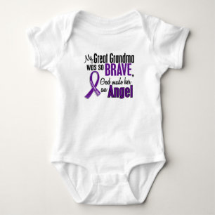 My Great Grandma Is An Angel Pancreatic Cancer Baby Bodysuit