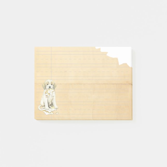 My Great Pyrenees Ate My Homework Post-it Notes (Front)