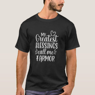 My Greatest Blessings Call Me Farmor Danish Swedis T-Shirt