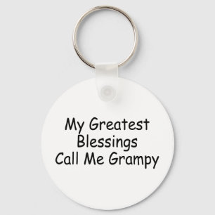 My Greatest Blessings Call Me Grampy Key Ring