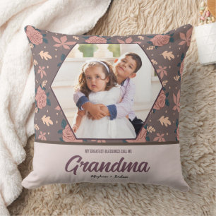 My Greatest Blessings Call Me Grandma Grandkids Th Cushion