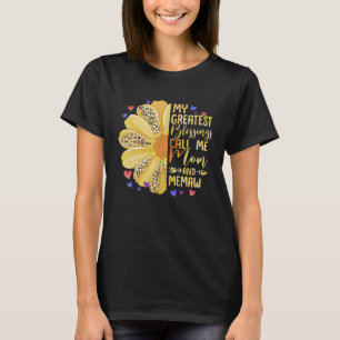 My Greatest Blessings Call Me Mom And Memaw Cute M T-Shirt
