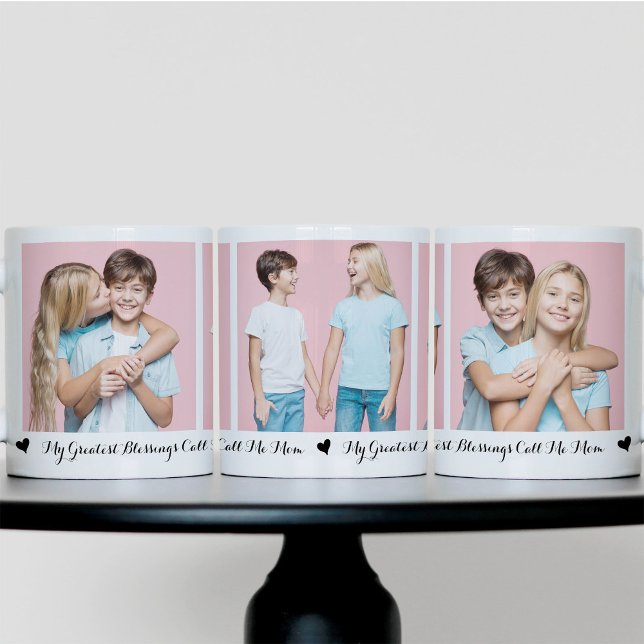 My Greatest Blessings Call Me Mum 3 Photo Coffee Mug (Creator Uploaded)