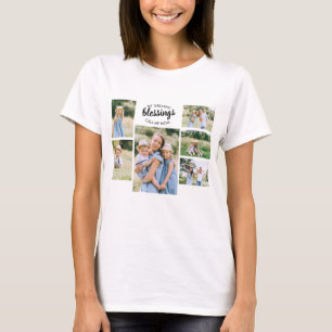 My Greatest Blessings Call me Mum 6 Photo Collage T-Shirt