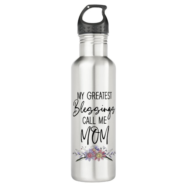 My Greatest Blessings Call Me Mum 710 Ml Water Bottle (Front)