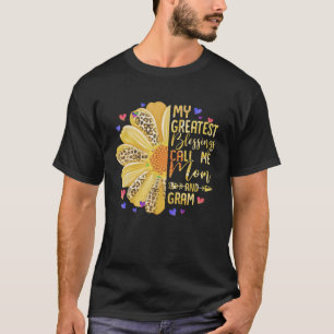 My Greatest Blessings Call Me Mum And Gram Cute Mo T-Shirt