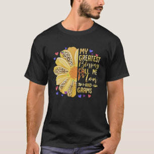 My Greatest Blessings Call Me Mum And Grams Cute M T-Shirt
