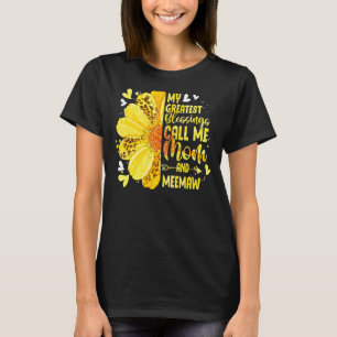 My Greatest Blessings Call Me Mum And Meemaw Mothe T-Shirt