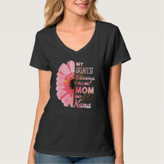 My Greatest Blessings Call Me Mum And Nana Happy M T-Shirt