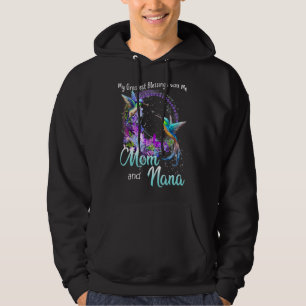 My Greatest Blessings Call Me Mum And Nana Humming Hoodie