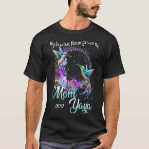 My Greatest Blessings Call Me Mum And Yaya Humming T-Shirt