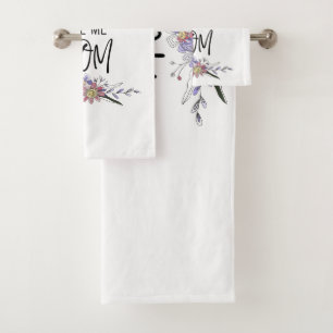 My Greatest Blessings Call Me Mum Bath Towel Set