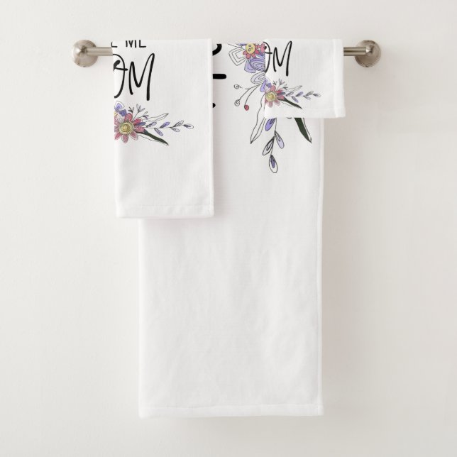 My Greatest Blessings Call Me Mum Bath Towel Set (Insitu)