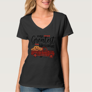 My Greatest Blessings Call Me Nannie Pumpkin Hallo T-Shirt