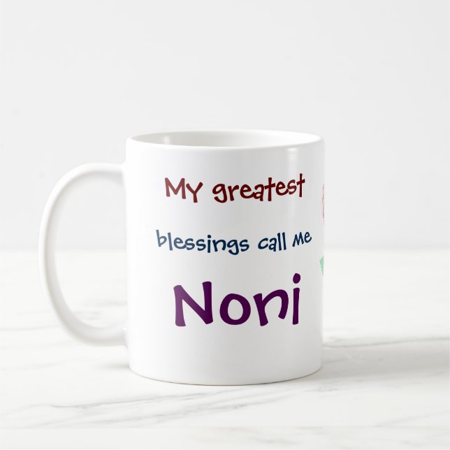 My Greatest Blessings Call Me Noni Coffee Mug (Left)