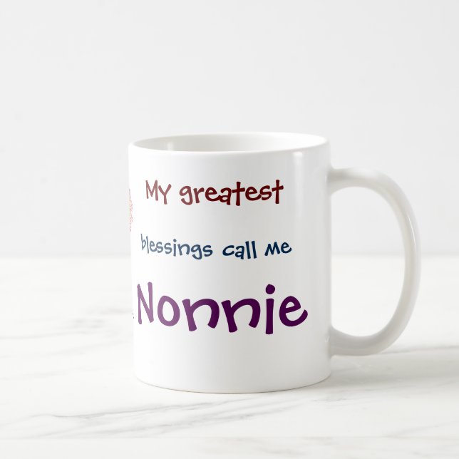 My Greatest Blessings Call Me Nonnie Coffee Mug (Right)