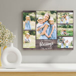 My Greatest Blessings Mum Quote 6 Photo Rustic Canvas Print<br><div class="desc">Create your own unique wrapped canvas with 6 of your favourite photos. The design features an editable mum quote which reads "my greatest blessings call me mum" and you can change this to read mama, mum or momma for example. The photo template is set up for you to add your...</div>