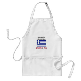 My Greek Grandma Loves Me Standard Apron