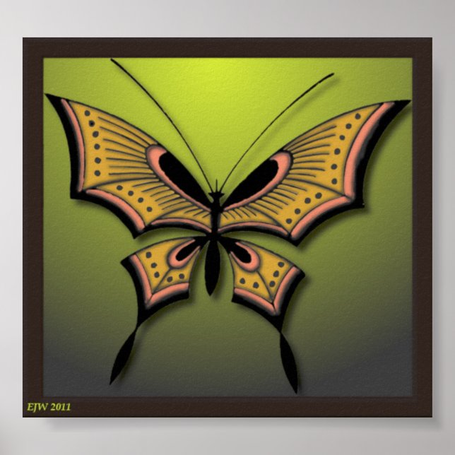 My Green Butterfly Poster (Front)