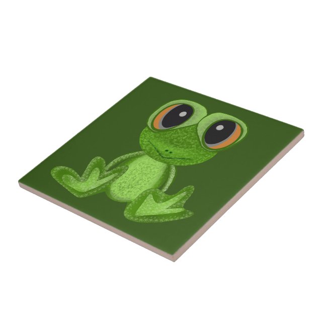 My Green Frog Friend Tile (Side)