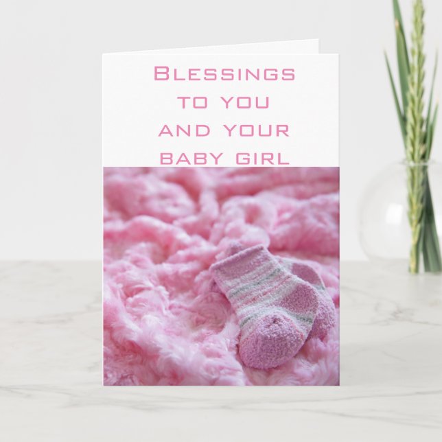 My Greeting Card Collection girl baby shower (Front)