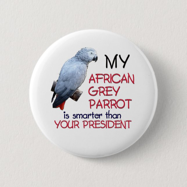My Grey Smarter 6 Cm Round Badge (Front)