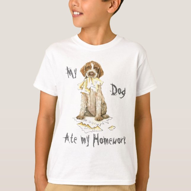 My Griffon Ate my Homework T-Shirt (Front)