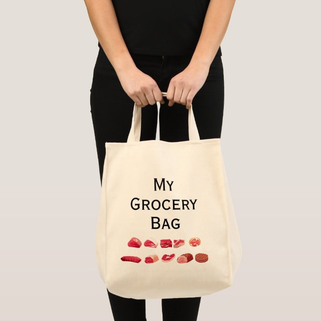 My Grocery Tote Bag - Meat Only (Front (Product))