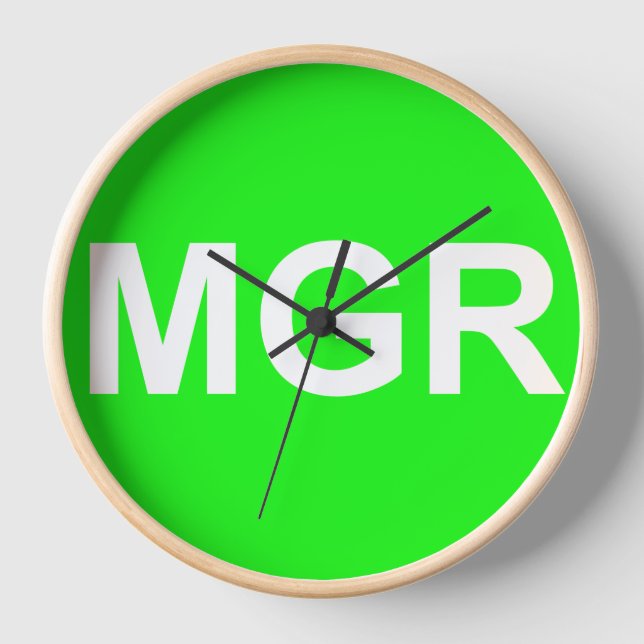 My Growth Rings "MGR" Wall Clock (Front)