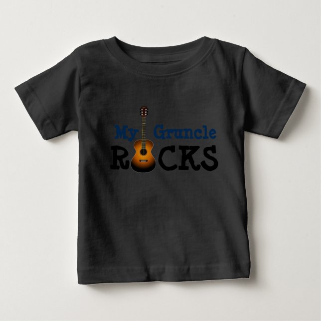 "My Gruncle Rocks!" Baby T-Shirt (Front)
