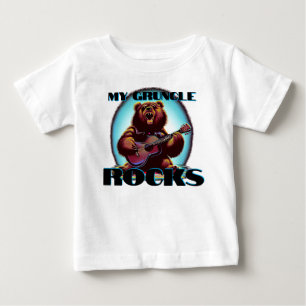 My Gruncle Rocks! Colourful Bear Baby T-Shirt