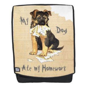 My GSD Ate My Homework Backpack