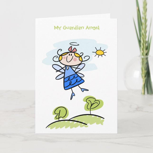 My Guardian Angel Poem Card (Front)