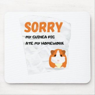 My Guinea Pig Ate My Homework Classic T-Shirt Mouse Mat