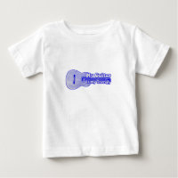 My guitar is my therapy. vintage blue guitar