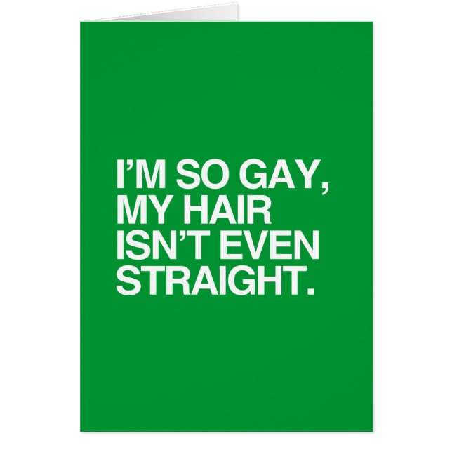 MY HAIR ISN'T EVEN STRAIGHT (Front)