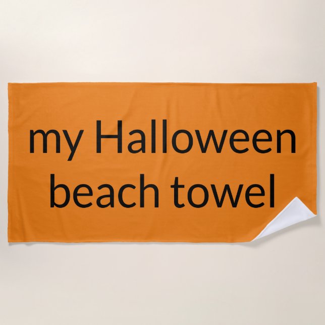 my Halloween beach towel (Front)