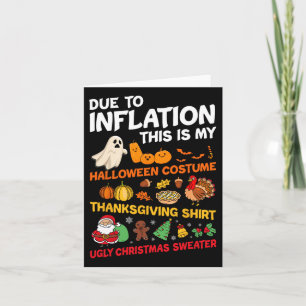 My Halloween Thanksgiving Christmas Costume Men Wo Card